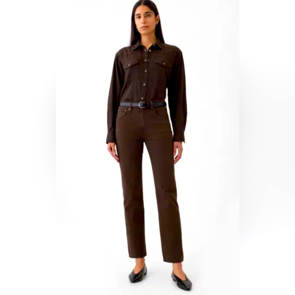 NWOT Gap High Rise 90s Straight Jeans in Terra Brown - sold out at Gap!